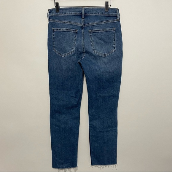 GAP Women's Vintage Slim Mid Rise Cropped Blue Denim Jeans Size 29/8R - Picture 3 of 10